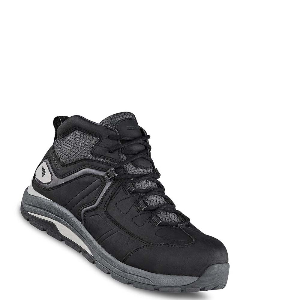 Red Wing CoolTech™ Athletics Waterproof, Safety Toe Work Men\'s Shoes Black | ZA 178JPQ